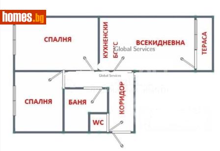 Тристаен, 75m² - Апартамент за продажба - 117654933