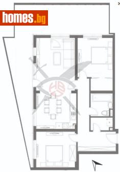 Тристаен, 148m² - Апартамент за продажба - 117659211