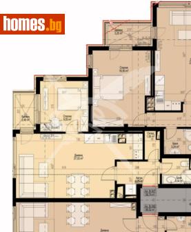 Тристаен, 69m² - Апартамент за продажба - 117659257