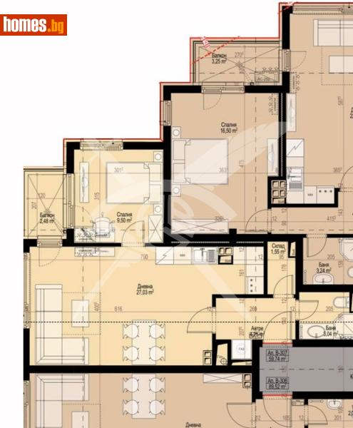 Тристаен, 69m² - Кв. Манастирски Ливади, София - Апартамент за продажба - ЕКС НВД - 117659257