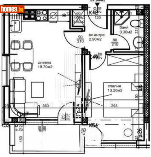Двустаен, 65m² - Кв. Остромила, Пловдив - Апартамент за продажба - Ейч Ти Ем Пропъртис Груп ЕООД - 117670852
