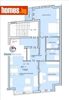 Тристаен, 136m² - Апартамент за продажба - 117670951