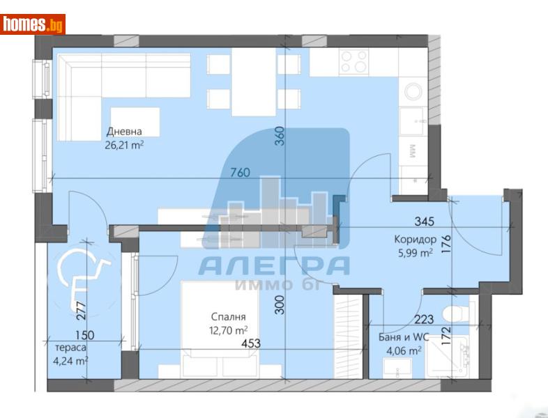 Двустаен, 76m² - Кв. Кършияка, Пловдив - Апартамент за продажба - Alegra ImmoBG - 117687219