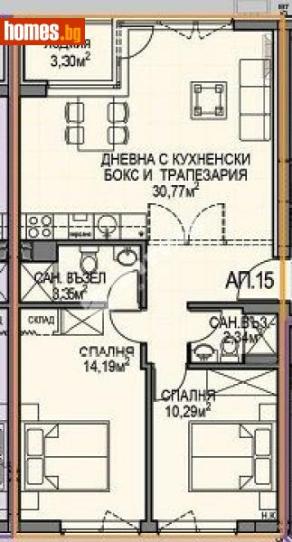 Тристаен, 86m² - Жк. Обеля 2, София - Апартамент за продажба - МИРЕЛА - 117688140
