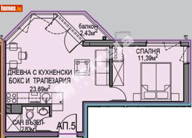 Двустаен, 55m² - Жк. Обеля 2, София - Апартамент за продажба - МИРЕЛА - 117688146