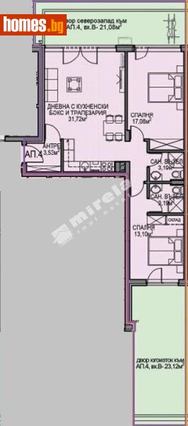 Тристаен, 89m² - Жк. Обеля 2, София - Апартамент за продажба - МИРЕЛА - 117688154