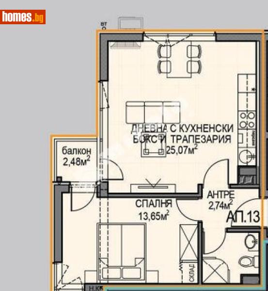 Двустаен, 65m² - Жк. Обеля 2, София - Апартамент за продажба - МИРЕЛА - 117688158