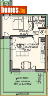 Двустаен, 61m² - Апартамент за продажба - 117688166