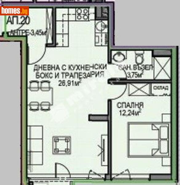 Двустаен, 67m² - Жк. Обеля 2, София - Апартамент за продажба - МИРЕЛА - 117688216