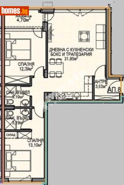 Тристаен, 90m² - Жк. Обеля 2, София - Апартамент за продажба - МИРЕЛА - 117688220
