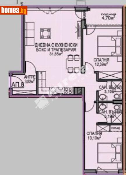 Тристаен, 90m² - Жк. Обеля 2, София - Апартамент за продажба - МИРЕЛА - 117688224