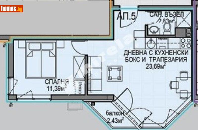 Двустаен, 55m² - Жк. Обеля 2, София - Апартамент за продажба - МИРЕЛА - 117688232