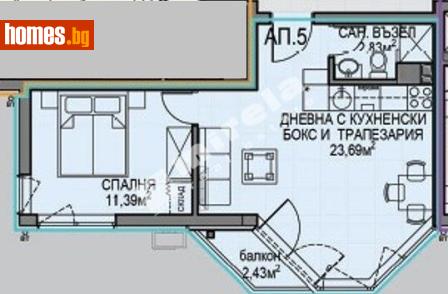 Двустаен, 65m² - Апартамент за продажба - 117688236