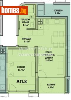 Двустаен, 67m² - Апартамент за продажба - 117692606