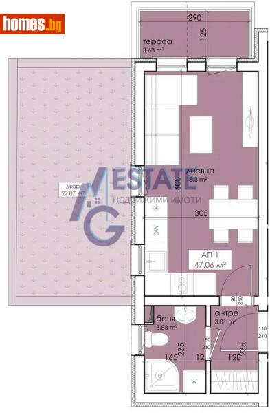 Едностаен, 47m² - Гр.Созопол, Бургас - Апартамент за продажба - ЕМ ДЖИ ЕСТЕЙТ - 117695206