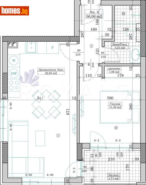 Двустаен, 64m² - Жк. Възраждане, Варна - Апартамент за продажба - РОЯЛС - 117697334