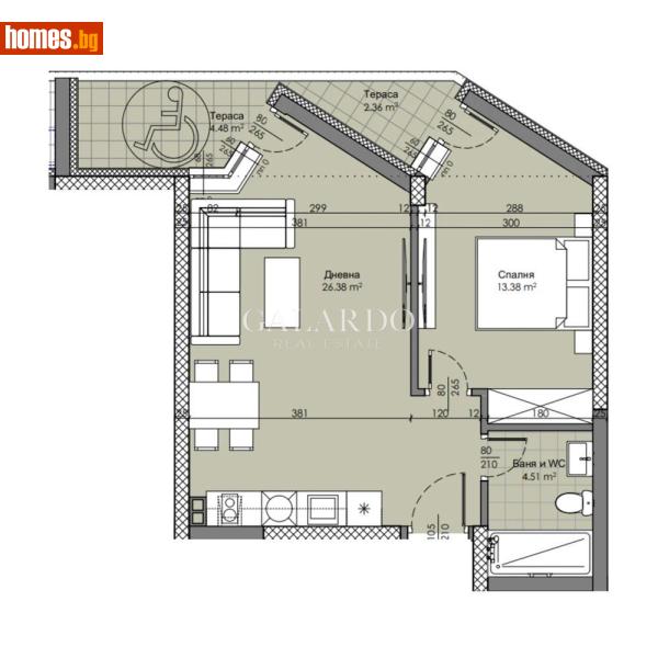 Двустаен, 70m² - Жк. Христо Смирненски, Пловдив - Апартамент за продажба - Galardo real estate - 117707251