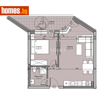 Двустаен, 66m² - Апартамент за продажба - 117707255