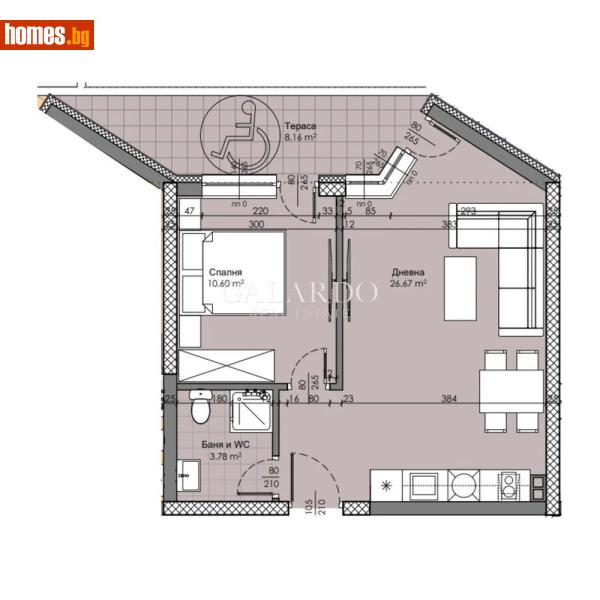 Двустаен, 66m² - Жк. Христо Смирненски, Пловдив - Апартамент за продажба - Galardo real estate - 117707255
