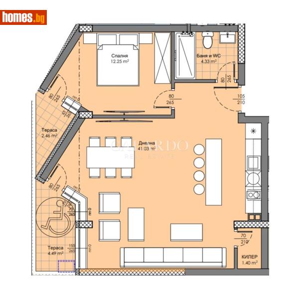 Двустаен, 85m² - Жк. Христо Смирненски, Пловдив - Апартамент за продажба - Galardo real estate - 117707258