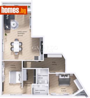 Тристаен, 140m² - Апартамент за продажба - 117707290