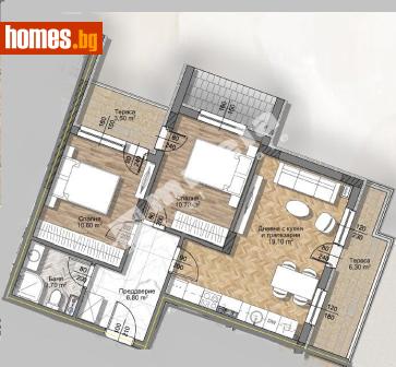 Тристаен, 87m² - Апартамент за продажба - 117741136