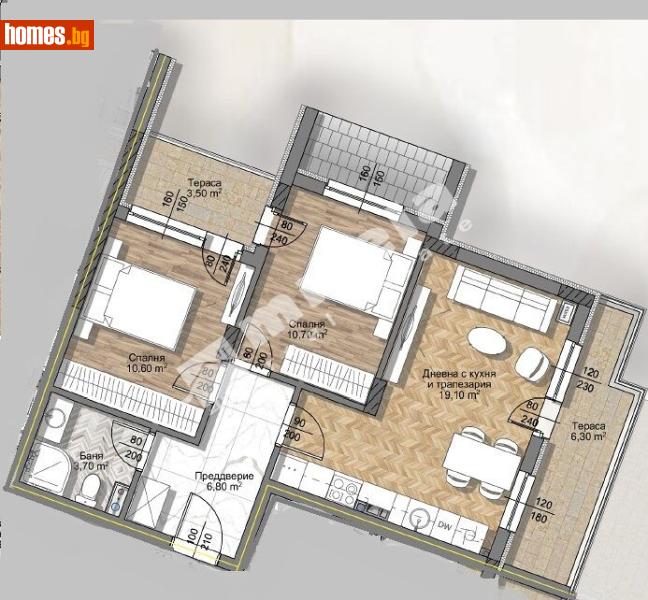 Тристаен, 87m² - Жк. Овча Купел 2, София - Апартамент за продажба - МИРЕЛА - 117741136