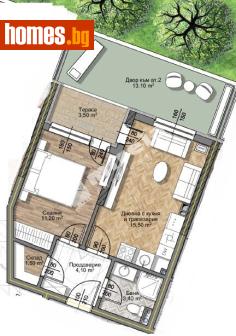 Двустаен, 55m² - Апартамент за продажба - 117741160