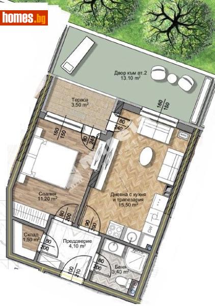 Двустаен, 55m² - Жк. Овча Купел 2, София - Апартамент за продажба - МИРЕЛА - 117741160