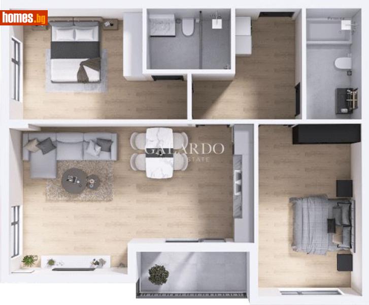 Тристаен, 111m² - Жк. Христо Смирненски, Пловдив - Апартамент за продажба - Galardo real estate - 117747078