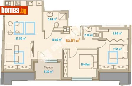 Тристаен, 132m² - Апартамент за продажба - 117766036