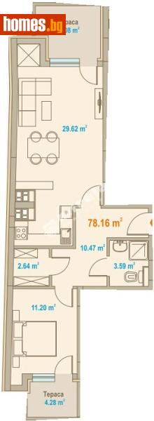 Двустаен, 108m² - Жк. Зона Б19, София - Апартамент за продажба - МИРЕЛА - 117766038