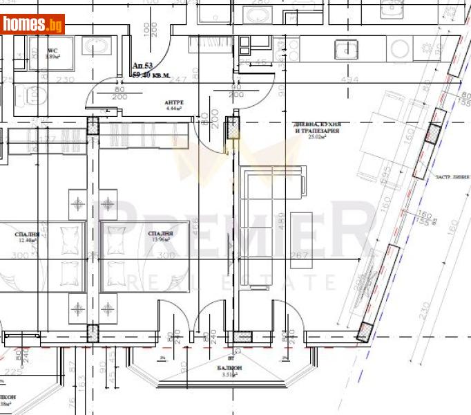 Двустаен, 75m² - Жк. Меден Рудник, Бургас - Апартамент за продажба - ИМОТИ ПРЕМИЕР - 117774414