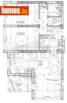 Тристаен, 124m² - Апартамент за продажба - 117775714