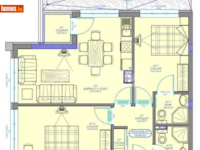 Тристаен, 104m² - Жк. Обеля 2, София - Апартамент за продажба - ИМОТЕКА АД - 117784262