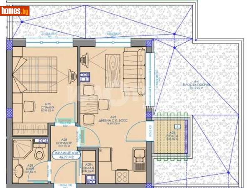 Двустаен, 91m² - Жк. Обеля 2, София - Апартамент за продажба - ИМОТЕКА АД - 117784414