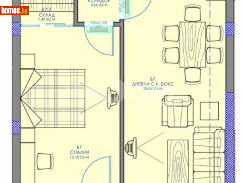 Двустаен, 80m² - Жк. Обеля 2, София - Апартамент за продажба - ИМОТЕКА АД - 117784491