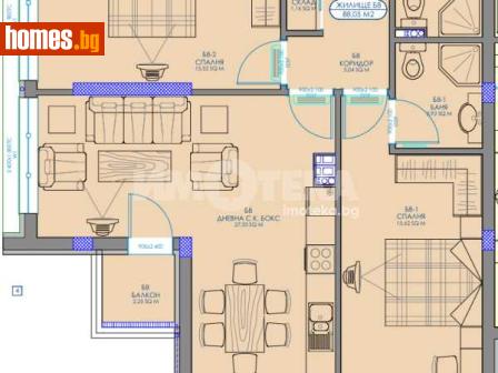 Тристаен, 106m² - Апартамент за продажба - 117784498