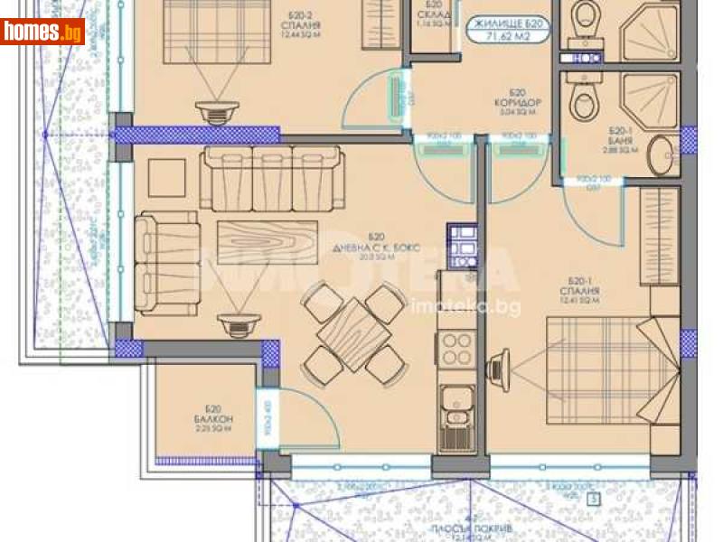 Тристаен, 106m² - Жк. Обеля 2, София - Апартамент за продажба - ИМОТЕКА АД - 117784582