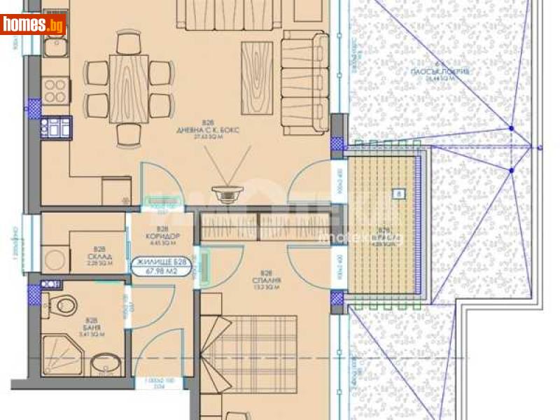 Двустаен, 108m² - Жк. Обеля 2, София - Апартамент за продажба - ИМОТЕКА АД - 117784638