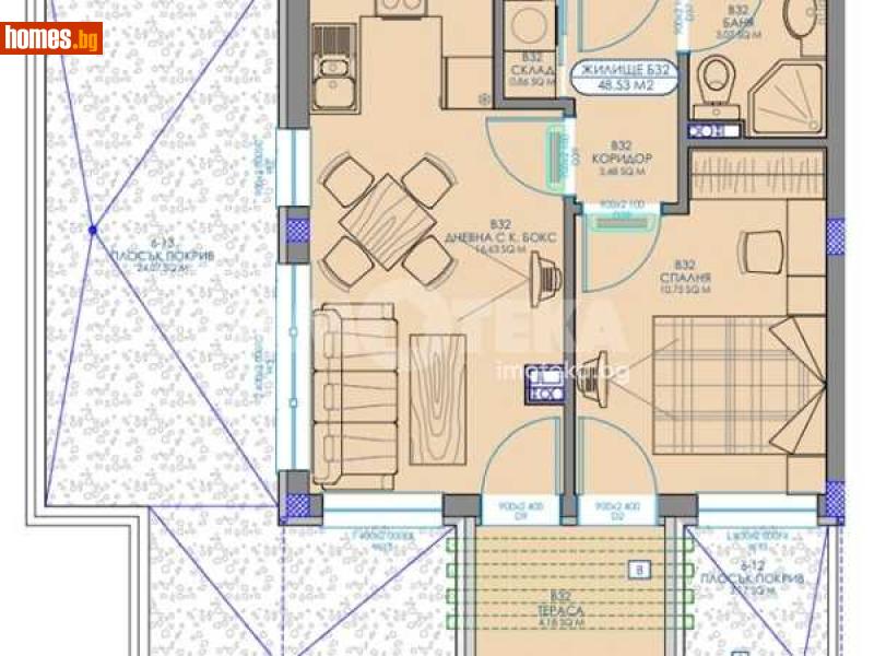 Двустаен, 87m² - Жк. Обеля 2, София - Апартамент за продажба - ИМОТЕКА АД - 117784666