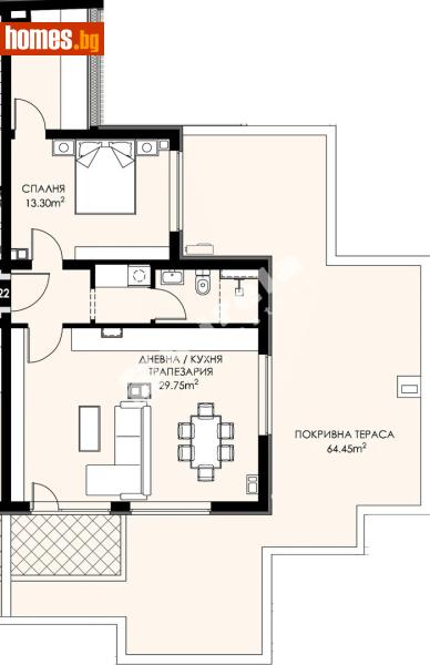 Двустаен, 91m² - Жк. Люлин 9, София - Апартамент за продажба - МИРЕЛА - 117802024
