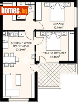 Тристаен, 90m² - Апартамент за продажба - 117802036