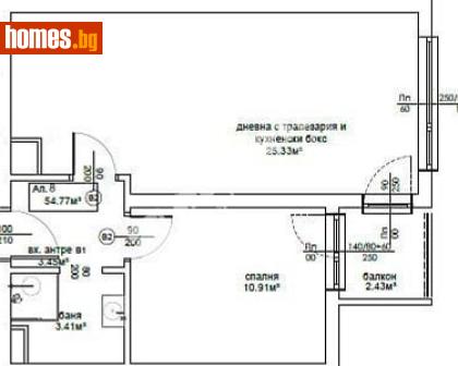 Двустаен, 63m² - Апартамент за продажба - 117845003