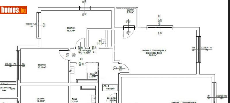 Тристаен, 102m² - Кв. Горна Баня, София - Апартамент за продажба - МИРЕЛА - 117845037