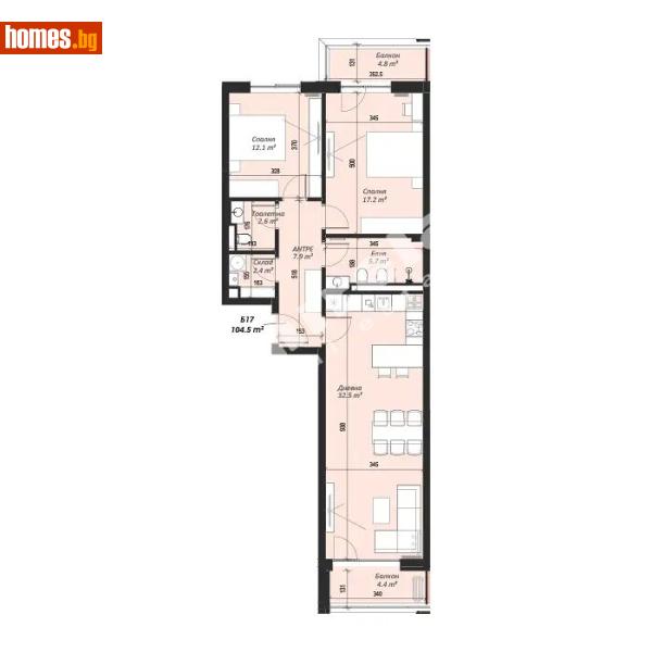 Тристаен, 123m² - Кв. Кръстова Вада, София - Апартамент за продажба - МИРЕЛА - 117845070