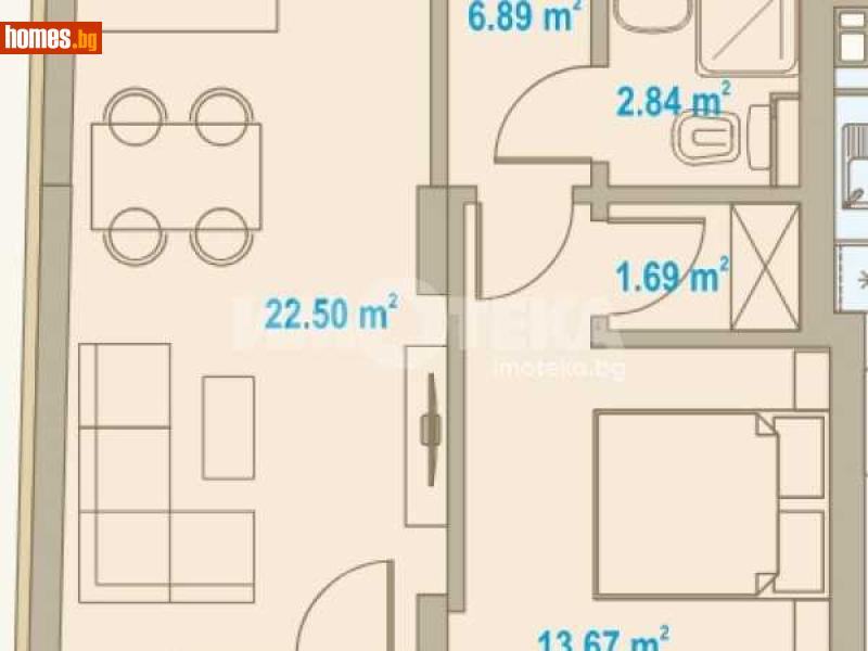 Двустаен, 83m² -  Център, София - Апартамент за продажба - ИМОТЕКА АД - 117845203