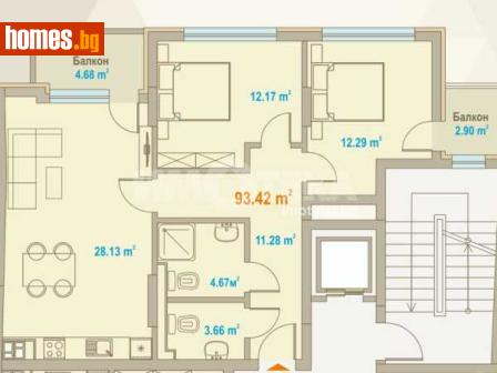 Тристаен, 129m² - Апартамент за продажба - 117845206