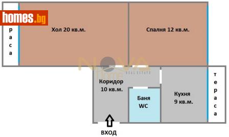 Тристаен, 62m² - Апартамент за продажба - 117848954