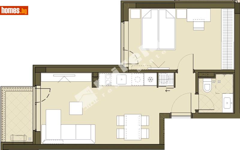 Двустаен, 60m² - Жк. Връбница 1, София - Апартамент за продажба - МИРЕЛА - 117861948